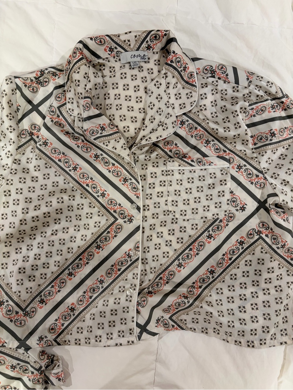 Silky pajama set